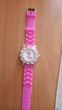 UTHAI-Reloj de pulsera CQ19 para niños, relojes de cuarzo para niñas, caballo de la bestia de dibujos animados, regalo de correa de silicona, rojo rosa