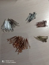 200 Uds Color mezclado del Metal 11 tamaño 16-50mm ojo cabeza pines agujas cuentas de suministros para accesorios de fabricación de la joyería pendiente hallazgos Diy