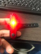 Bicycle-Light Waterproof Rechargable Dual-Color USB Red with Memory-Function Led-Blue