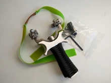 Honda láser de acero inoxidable de la catapulta con banda de goma al aire libre niños tiro catapulta niños Juego de Honda