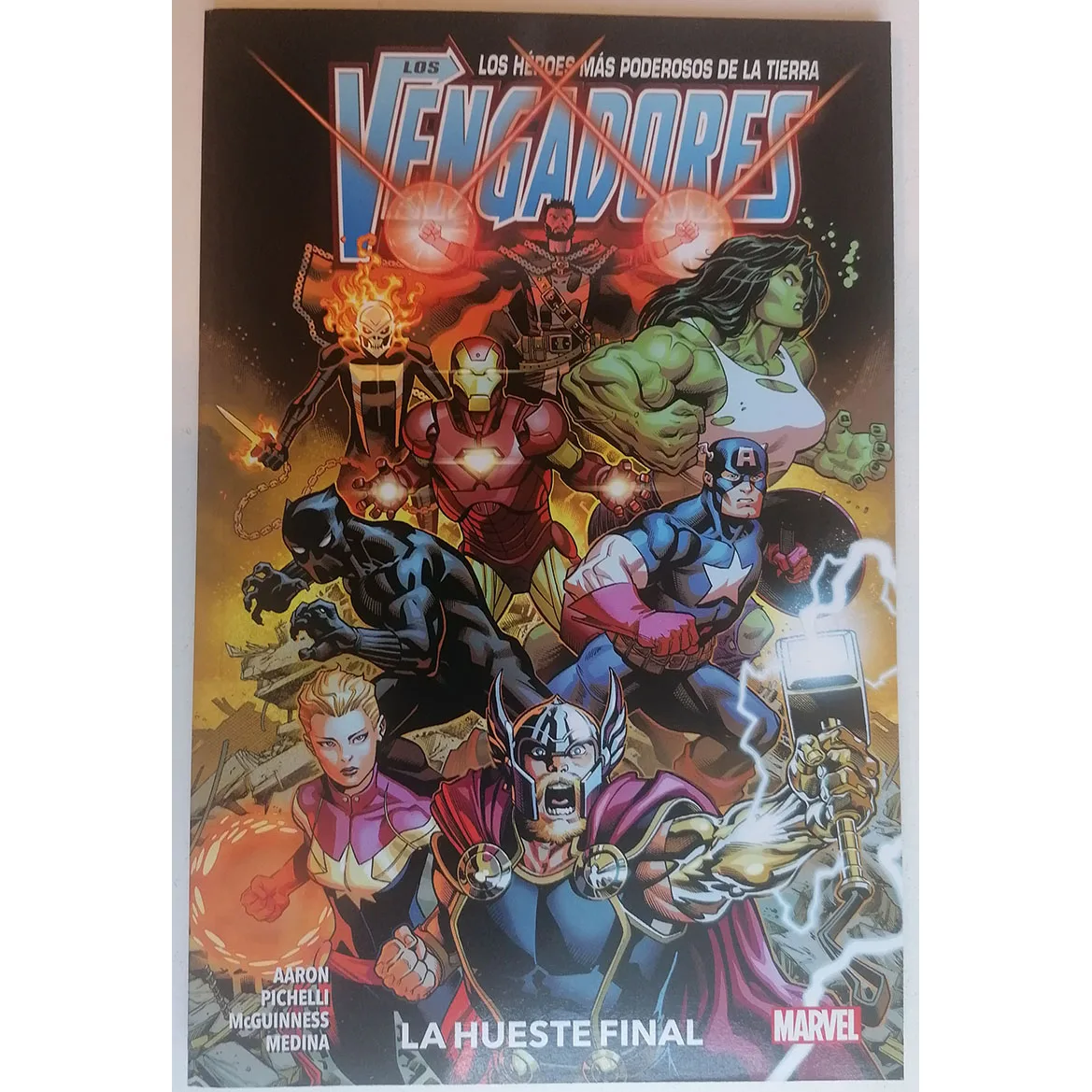 MARVEL PREMIERE LOS VENGADORES Nº 1, ED. PANINI, AÑO 2021, AUTOR JASON AARON, CÓMIC BOOK  EN ESPAÑOL, TEBEO