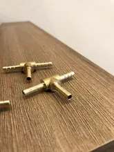 Adapter Hose-Fitting-Tee Barbed-Coupling-Connector 16mm Brass T-Shape 10mm 8mm 12mm 3-Way