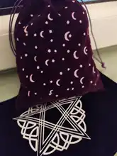 Bolsa de almacenamiento de Tarot de terciopelo, 12 Constelaciones, juego de mesa de cartas, Mini bolsa con cordones, juego de mesa