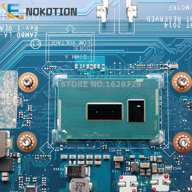 New NOKOTION For Dell Latitude 15 E5550 Laptop Motherboard ZAM80 LA-A911P CN-0W4CTJ 0W4CTJ Main board S