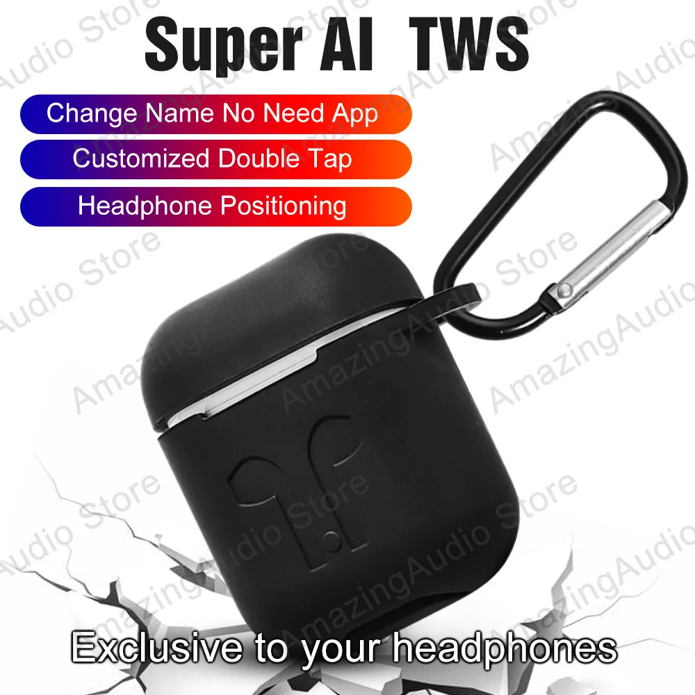 

Super AI TWS Aire2 Bluetooth 5.0 Earphone Headphones With Change Name Earbuds Positioning PK i7s i9000 i90000 pro i100000 TWS