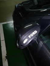 Uds suave Flexible de goma espejo retrovisor para coche impermeable ceja por Ford Fiesta Ford EcoSport escolta Ranger Mondeo Mustang en 2 3