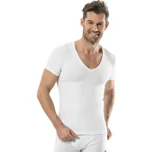 Jiber Мужская лайкра v-образным вырезом Половина рукава майка-213