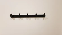 Hook-Rail Coat-Rack Towel Jacket Hanger Metal Wall-Mounted Heavy-Duty ROVATE 5 for Hat