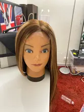 Pelucas de cabello humano rubio miel marrón brasileño para mujeres, pelo liso de hueso 13x4, encaje frontal resaltado, cierre