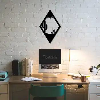 

Metal Wall Art Desert Interior Decoration Home Decor Wall Hanging Home Decoration Wall Art 70x45 cm