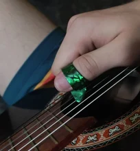 Púa de Guitarra de pulgar de alta calidad, 1,2mm, duradera para Guitarra eléctrica acústica, grosor de bajo