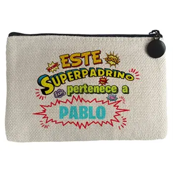 

Purse customizable with named example This Super groomsman belongs to Juan and Susana
