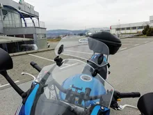 Extensión de parabrisas transparente para motocicleta, alerón de pantalla de viento, Deflector de flujo de aire ajustable, para Triumph Aprilia Honda