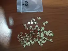 WYSIWYG-abalorios de estrella hechos a mano, 40 Uds., 3 colores, oro Kc, cobre antiguo, Color plata antigua, 10x7mm