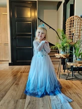 Nieve niñas vestido princesa disfraz de Halloween Carnaval de los niños vestido de vestidos infantiles para Niñas Ropa de tamaño 4-10 años