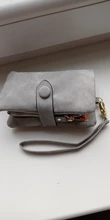SMOOZA-Cartera de Piel de Mujer, Cartera de Piel de Mujer, billetera mate corta, billetera de Mujer con tres tarjetas plegables, 2020