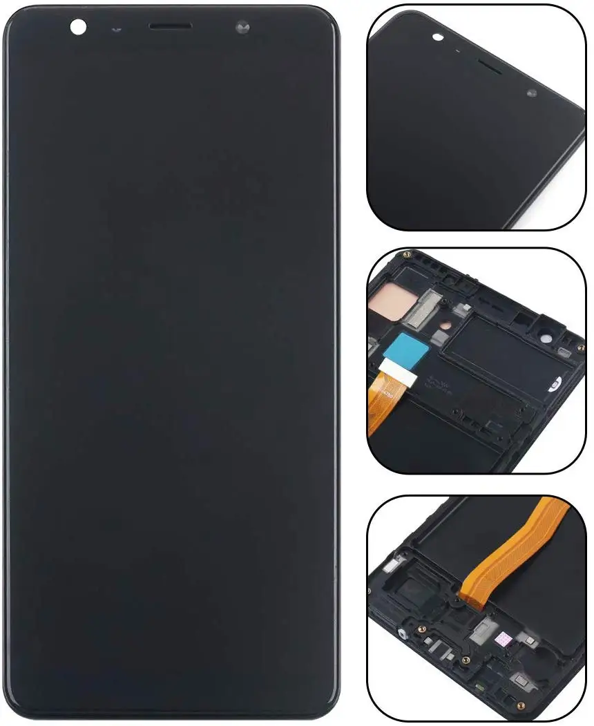 Для samsung Galaxy A7 A750 A750F SM-A750F A750FN A750G ЖК-дисплей Дисплей+ кодирующий преобразователь сенсорного экрана в сборе Бесплатные инструменты