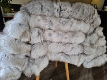 Maomaokong-Chaleco de piel de zorro Real Natural para mujer, 50CM, chaleco de piel de invierno, chaqueta, prendas de vestir a la moda silm, Chaleco de piel de zorro Real