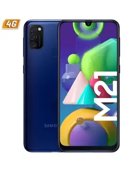 

SAMSUNG GALAXY M21 BLUE mobile phone-6.4 '/16.25CM - CAM (48 + 8 + 5)/20MP - OC - 64GB - 4GB RAM - ANDROID - 4G - DUAL SIM - BA