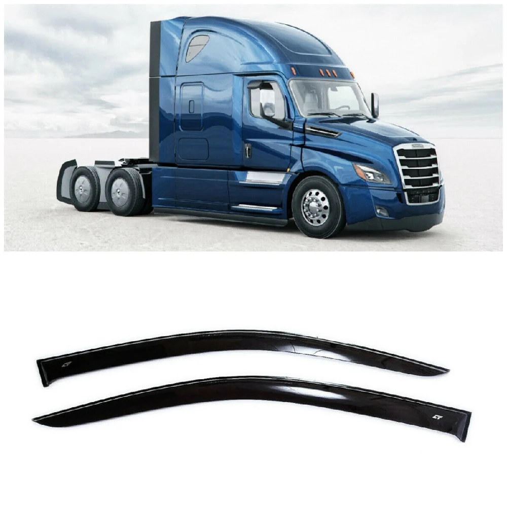Дефлекторы окон Cobra Tuning F1007 на авто Freightliner Cascadia 2018-н.в. 2 шт./комп. ветровики от дождя