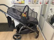 Bebé cochecito Carro de malla bolsa de almacenamiento carrito de bebé bolsa organizador de cochecito asiento transporte bolsa de accesorio para carrito