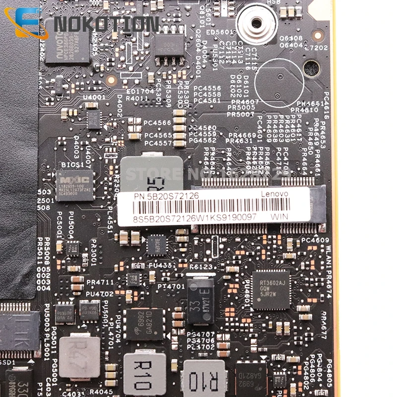 discounted NOKOTION 5B20S72126 For Lenovo YOGA S730 S730-13IWL 13.3 inch laptop motherboard SREJQ i5-8265U CPU