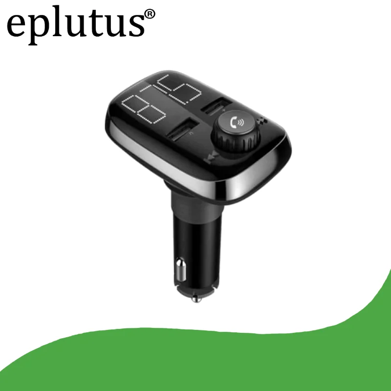FM-модулятор Eplutus FB-02 с Bluetooth и LED дисплеем и пультом ДУ для samsung iphone xiaomi huawei универсальный трансмиттер