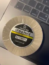 Cinta adhesiva de doble cara para extensión de cabello, tupé, pelucas de encaje, color blanco, 12 yardas