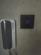 Glass-Switch-Panel Wall-Touch-Switch Minitiger White 1-Gang Crystal 1-Way Eu/Uk-Standard