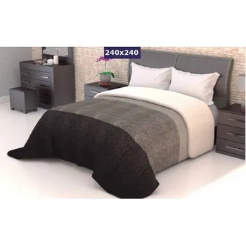 

Quilted blanket HILO-SHERPA Brown 240x240 cm