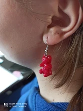 1Pc lindo Oso de azúcar molde de silicona molde de resina de cristal moldes de Epoxy de joyería colgante de arte DIY decoraciones de herramientas