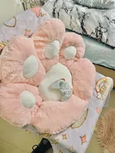 Almohada de felpa con forma de pata para niños, cojín de asiento de Animal, pequeño sofá de felpa, decoración de silla para el hogar, regalo de invierno, 1 unidad