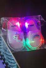 Zapatillas LED para niños y niñas, sandalias de baño para bebés, zapatos ligeros, 2020