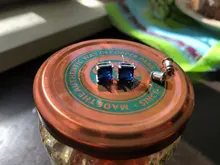 Pendientes de lujo para mujer, de zafiro azul Natural, Plata de Ley 925, aretes de boda para mujer, aretes de tuerca de flor cuadrados Vintage