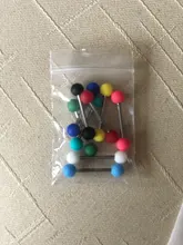 Piercings Jewelry Barbell Acrylic-Ball 14G Stainless-Steel Colorful Sexy 10PCS