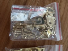 Hooks-Hangers Mirror Frame Oil-Painting Hanging-Picture 100-Screws Triangle D-Ring Golden