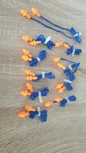 Tapones de silicona con cable Protector para orejas, 10 pares, tapones auditivos reutilizables para los oídos con envoltura individual, tapones para los oídos de protección