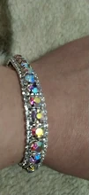 925-Sterling-Silver Bracelets Bangles Link-Chain Jewelry Zircon Crystal Femme Women 14-Colors
