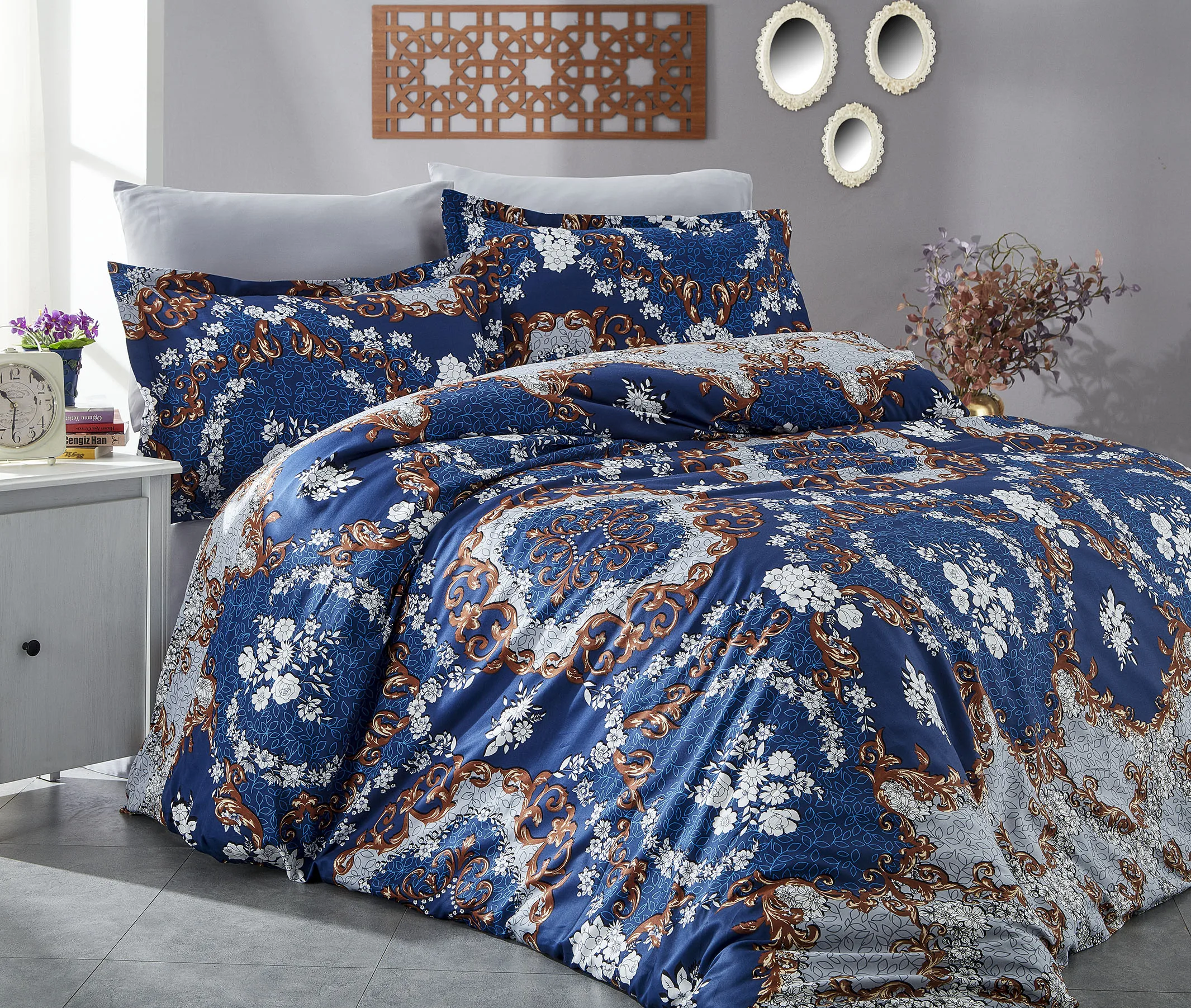 Majeste Royal Cotton Sateen Duvet Cover Set King/Double Size