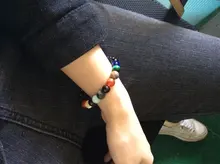 Pulsera de piedra Natural de galaxia para hombres y mujeres, pulsera curativa de constelaciones de los once del universo, joyería misteriosa