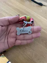 Collar personalizado para mascotas, etiqueta de identificación grabada con nombre de Mascota para gato, cachorro, perro, colgante, llavero, accesorios para mascotas