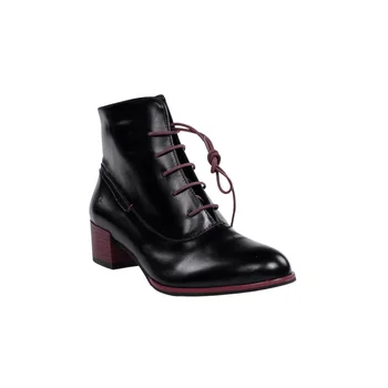 

Candela soul black ankle boots cordones.521n