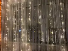 Light USB Window-String-Lights Led Curtain Remote-Control Party-Decoration Fairy-Christmas-Garland