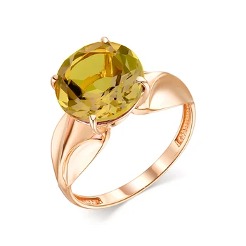 

Gold ring with sultanites sunlight sample 585