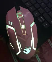 Ratón inalámbrico para Gaming, periférico ergonómico con 7 botones, 2400DPI, recargable, silencioso, con retroiluminación para PC y portátil