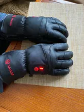 Savior Goatskin-guantes calefactables con batería eléctrica, para deportes de invierno, motociclismo, esquí, pesca, caza, SHGS06