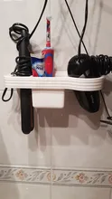 Holder Iron-Shelf Storage-Rack Hair-Dryer Bathroom-Accessories-Set Curling for Hands-Free