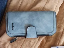 Billetera Baellerry de cuero de las mujeres de lujo tarjeta soporte embrague Casual mujeres carteras bolsillo con cremallera bolsillo Hasp cartera mujer bolso