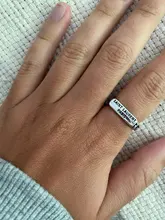 Anillos abiertos con letras de Metal para hombres y mujeres, joyería de fiesta, Punk, Vintage, Inglés