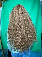 FASHION IDOL-mechones de pelo rizado Afro, extensiones de cabello sintético de Color rubio 613, Color natural, 6 uds., 20, 22 y 24 pulgadas